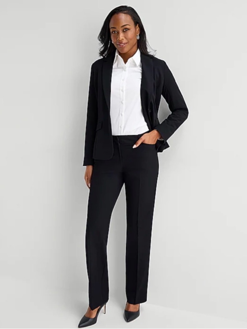 Women's Black Straight Leg Pants